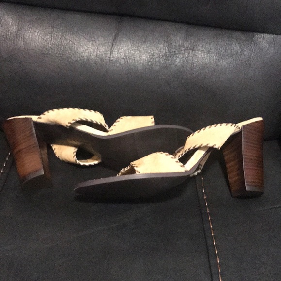 Victoria Spenser Sandals in Tan/Beige Heels - Picture 4 of 9